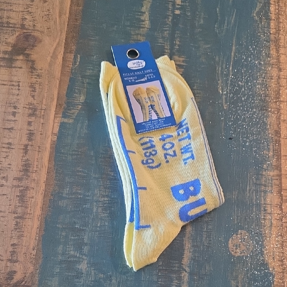 Yellow and Blue Ankle Socks